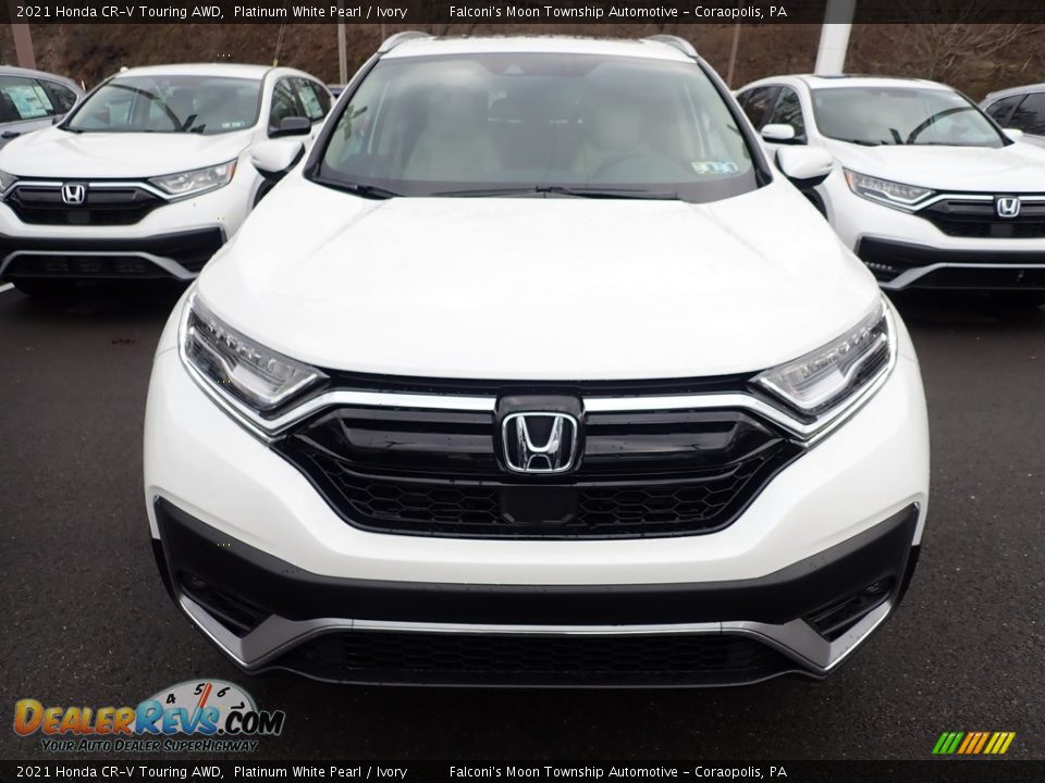 2021 Honda CR-V Touring AWD Platinum White Pearl / Ivory Photo #7