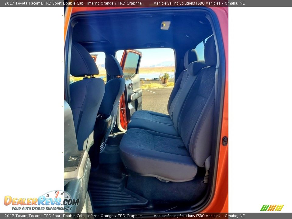 2017 Toyota Tacoma TRD Sport Double Cab Inferno Orange / TRD Graphite Photo #8