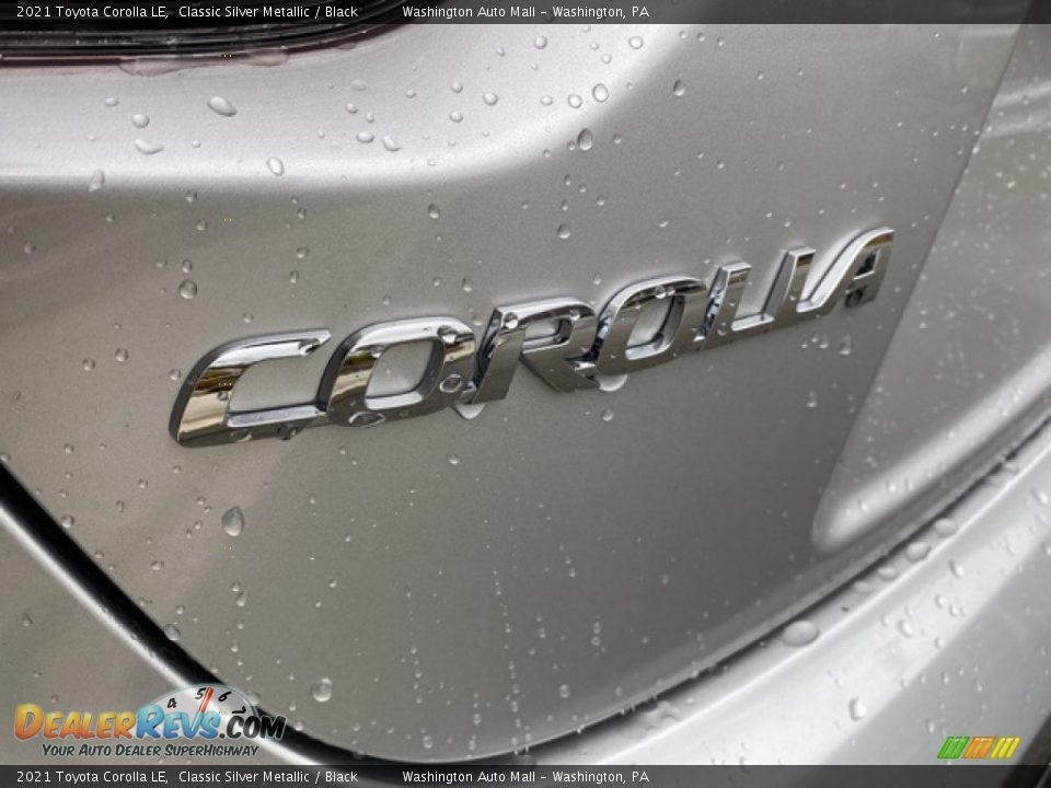 2021 Toyota Corolla LE Classic Silver Metallic / Black Photo #21