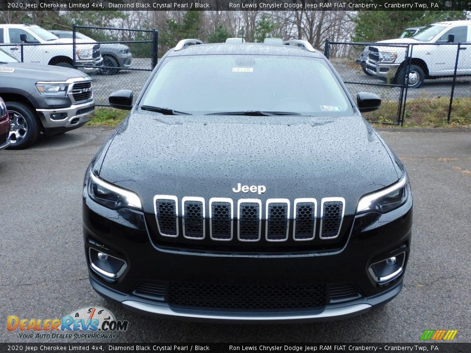 2020 Jeep Cherokee Limited 4x4 Diamond Black Crystal Pearl / Black Photo #2