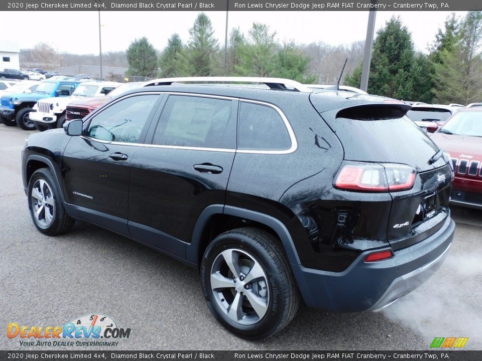 2020 Jeep Cherokee Limited 4x4 Diamond Black Crystal Pearl / Black Photo #8