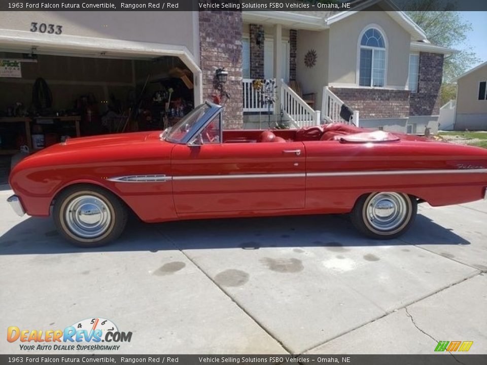 Rangoon Red 1963 Ford Falcon Futura Convertible Photo #1