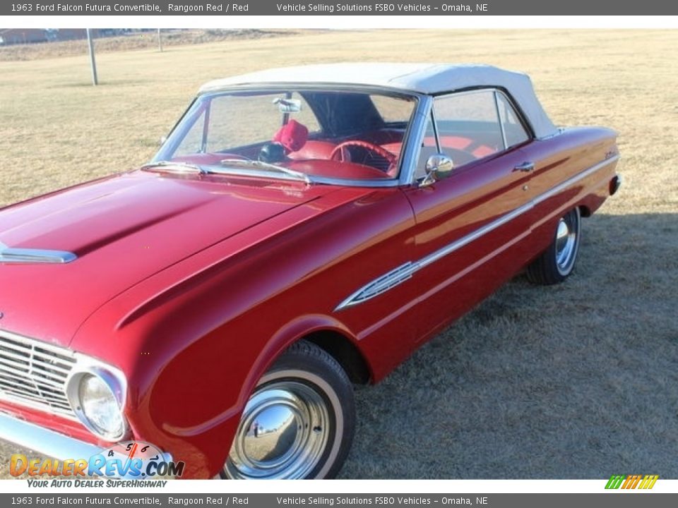 Rangoon Red 1963 Ford Falcon Futura Convertible Photo #4