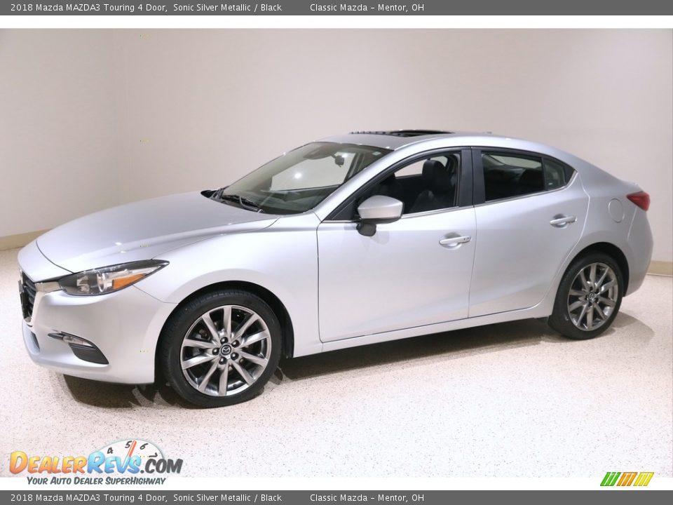 2018 Mazda MAZDA3 Touring 4 Door Sonic Silver Metallic / Black Photo #3