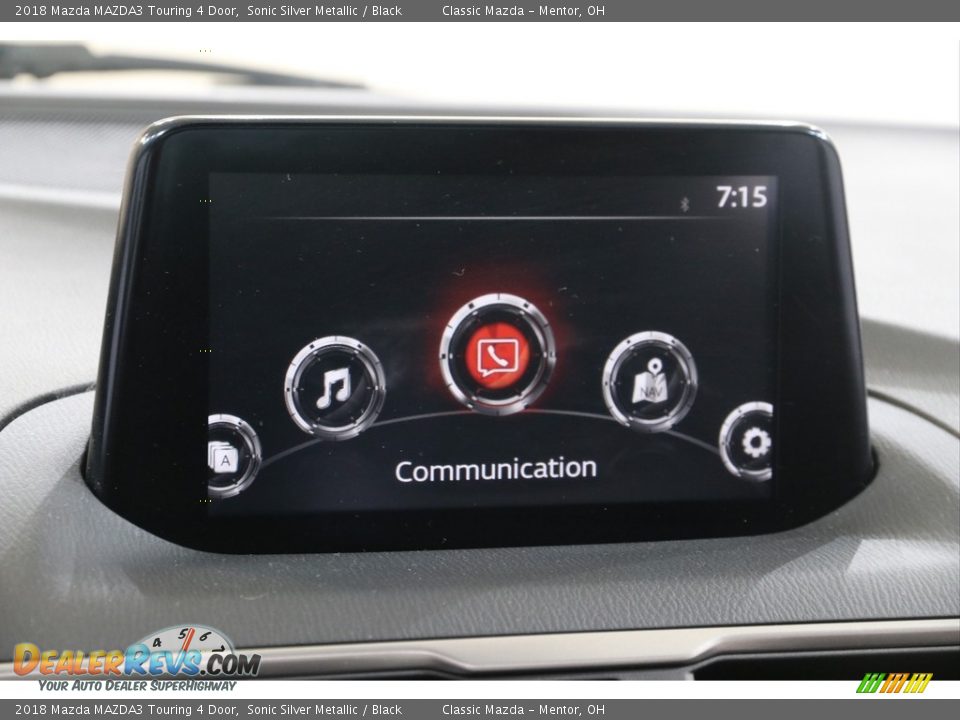 2018 Mazda MAZDA3 Touring 4 Door Sonic Silver Metallic / Black Photo #10