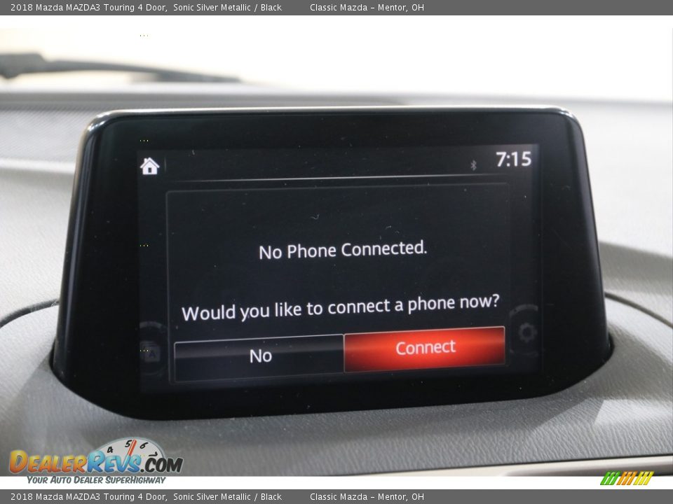 2018 Mazda MAZDA3 Touring 4 Door Sonic Silver Metallic / Black Photo #11