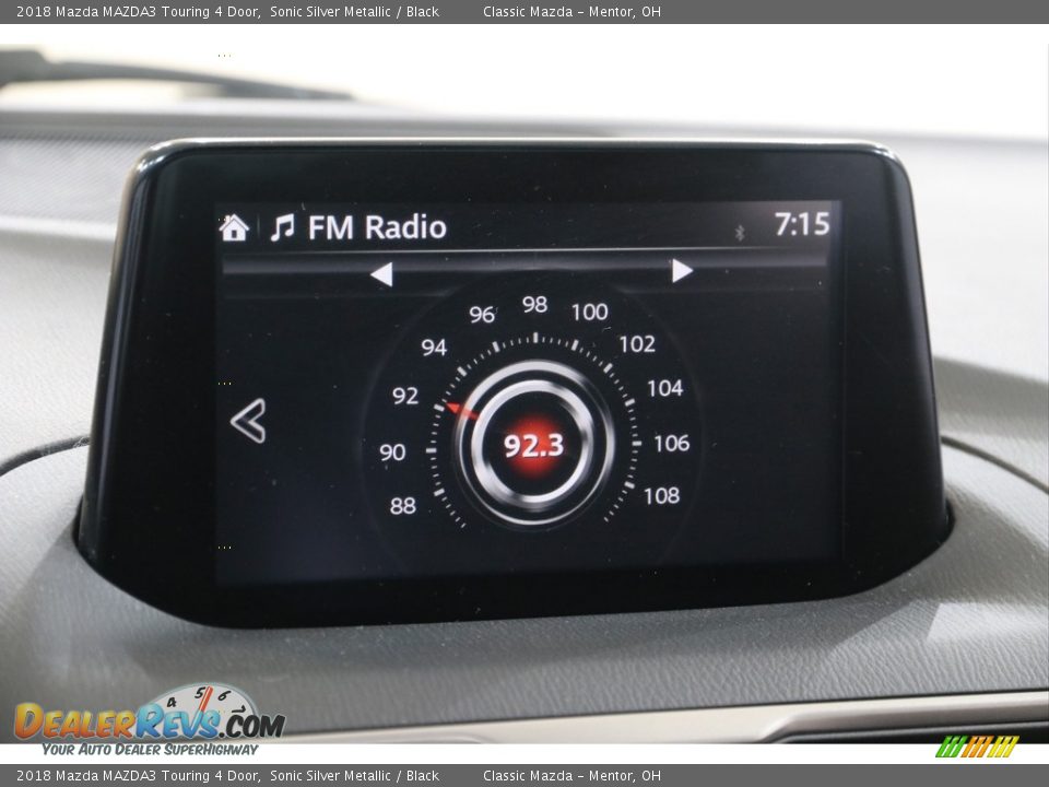 2018 Mazda MAZDA3 Touring 4 Door Sonic Silver Metallic / Black Photo #12