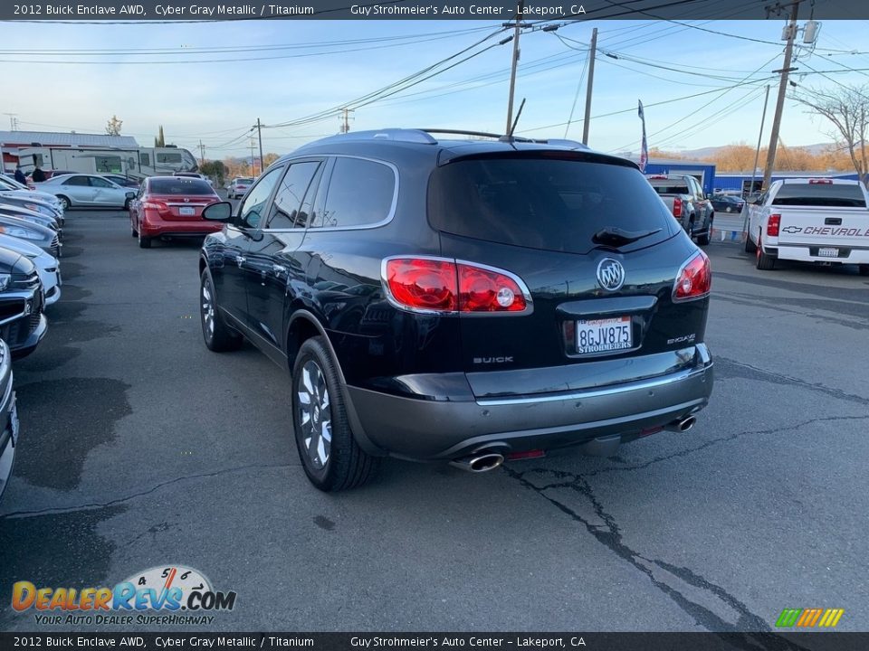 2012 Buick Enclave AWD Cyber Gray Metallic / Titanium Photo #6