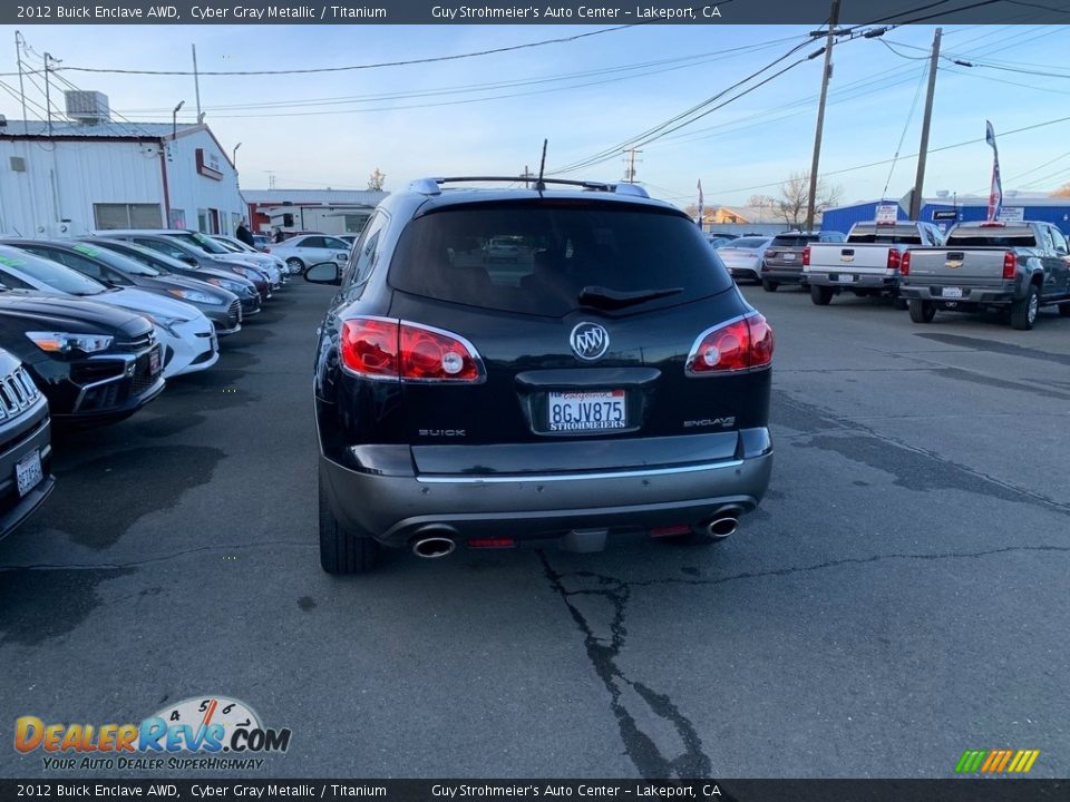 2012 Buick Enclave AWD Cyber Gray Metallic / Titanium Photo #7