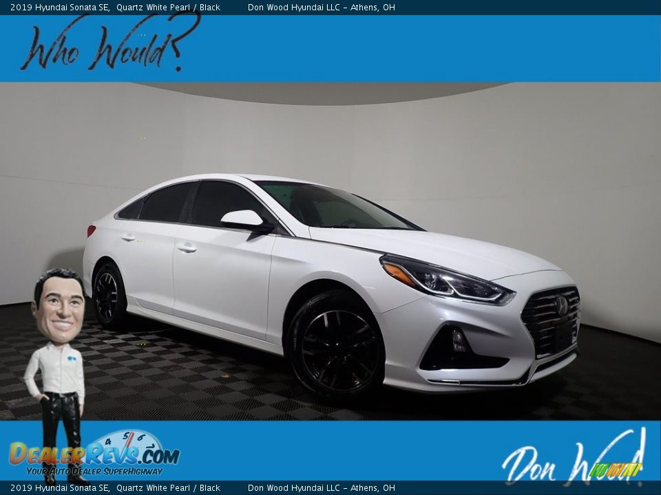 2019 Hyundai Sonata SE Quartz White Pearl / Black Photo #1
