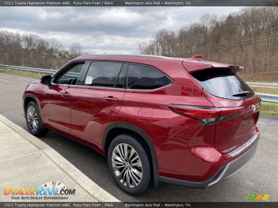 2021 Toyota Highlander Platinum AWD Ruby Flare Pearl / Black Photo #2