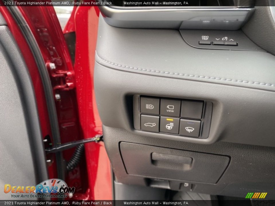 2021 Toyota Highlander Platinum AWD Ruby Flare Pearl / Black Photo #23
