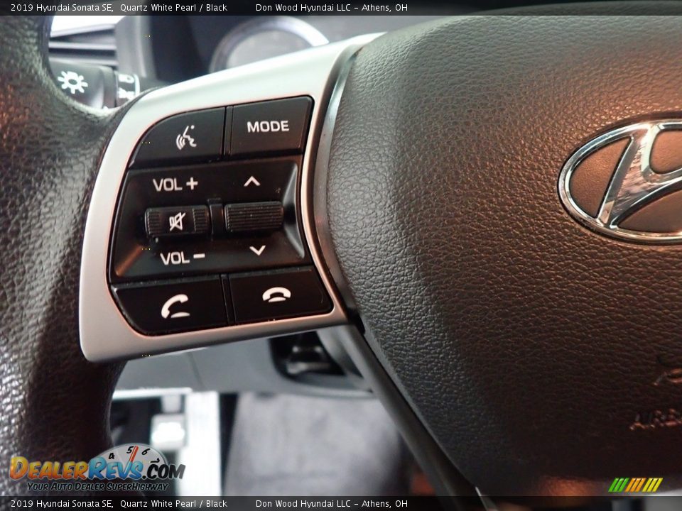 2019 Hyundai Sonata SE Quartz White Pearl / Black Photo #25