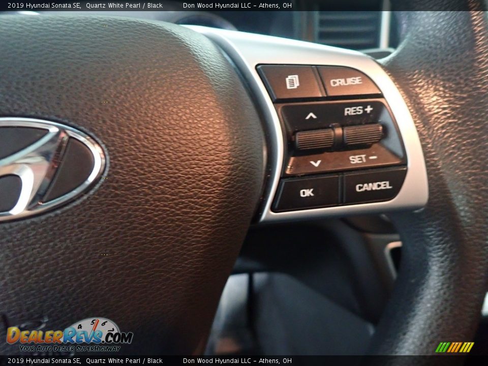 2019 Hyundai Sonata SE Quartz White Pearl / Black Photo #26