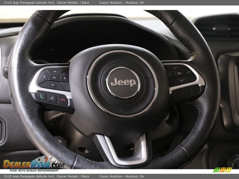 2018 Jeep Renegade Latitude 4x4 Glacier Metallic / Black Photo #7