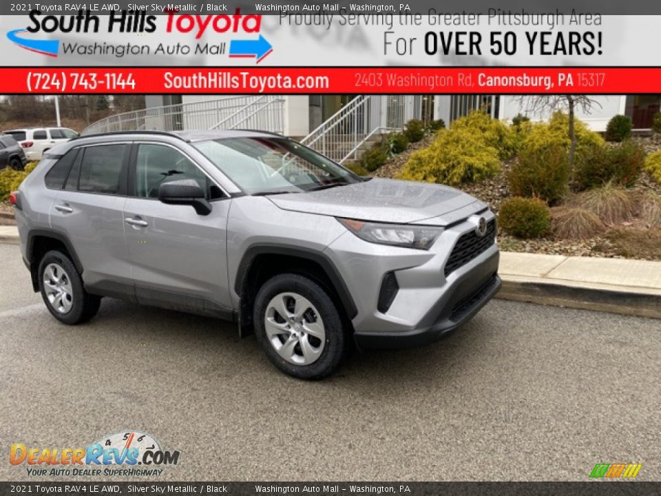 2021 Toyota RAV4 LE AWD Silver Sky Metallic / Black Photo #1