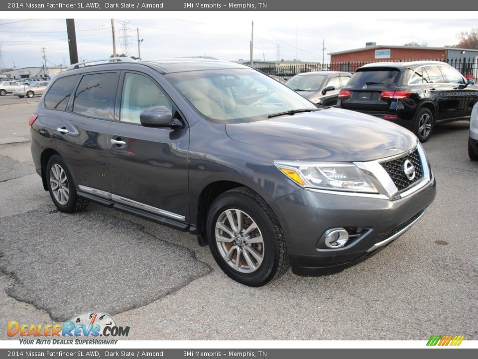 2014 Nissan Pathfinder SL AWD Dark Slate / Almond Photo #7