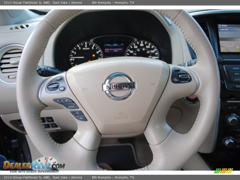2014 Nissan Pathfinder SL AWD Dark Slate / Almond Photo #12