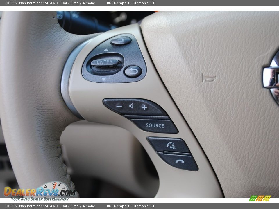 2014 Nissan Pathfinder SL AWD Dark Slate / Almond Photo #13