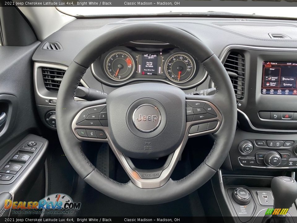 2021 Jeep Cherokee Latitude Lux 4x4 Bright White / Black Photo #5