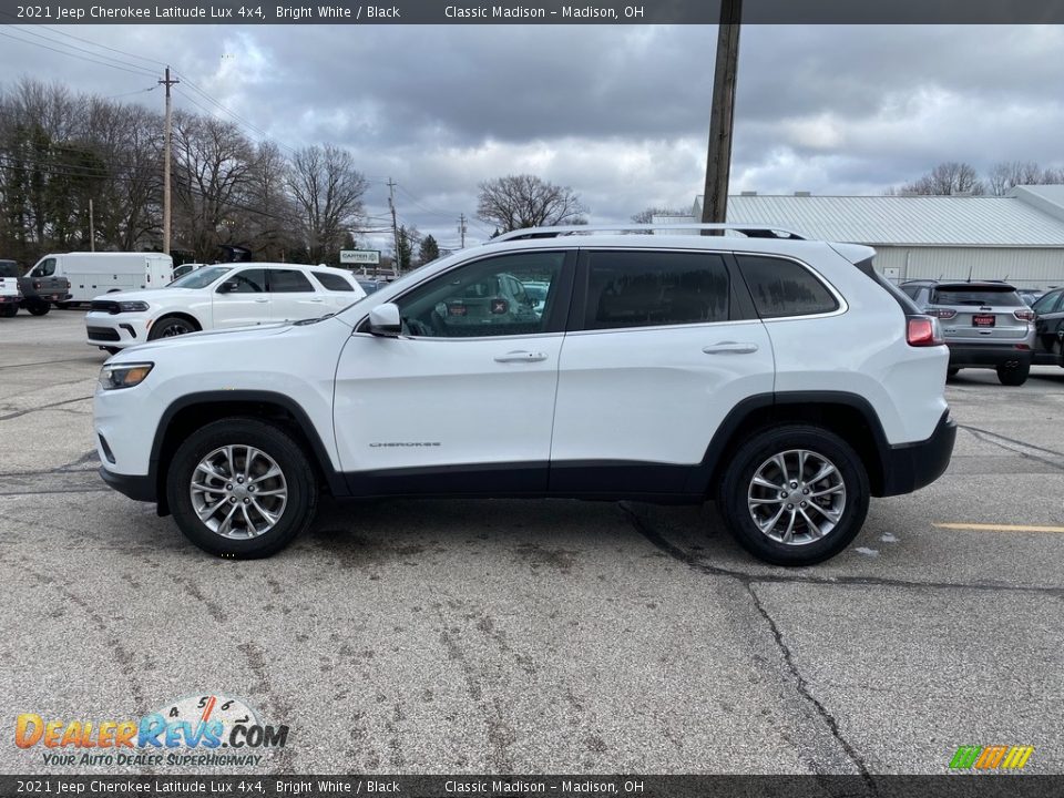 2021 Jeep Cherokee Latitude Lux 4x4 Bright White / Black Photo #7