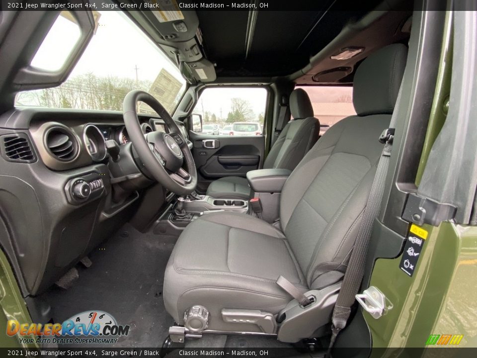 Front Seat of 2021 Jeep Wrangler Sport 4x4 Photo #2
