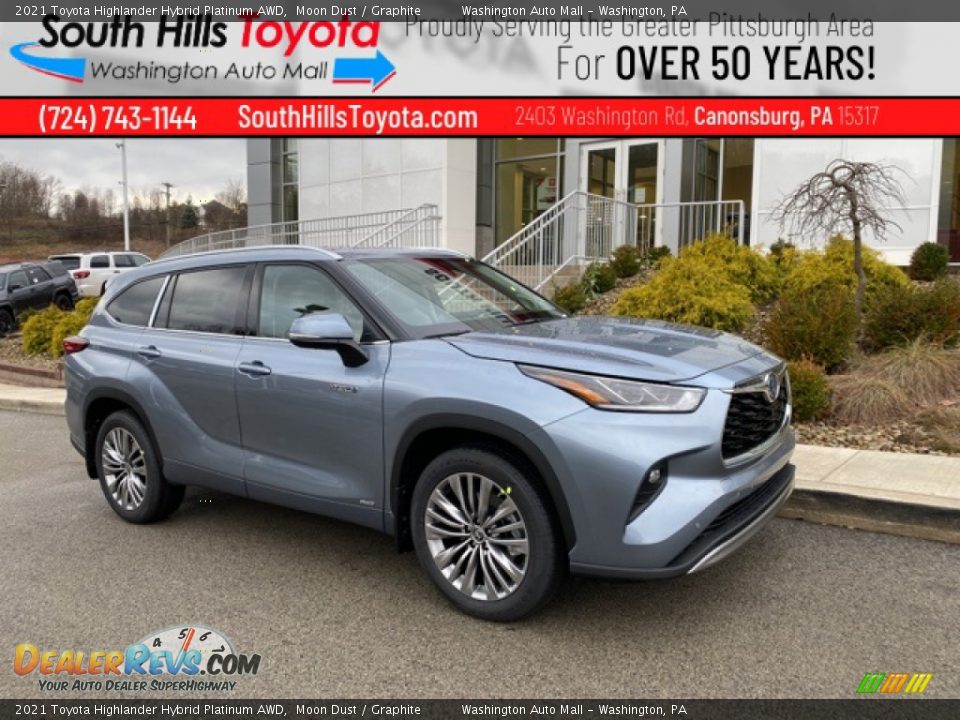 2021 Toyota Highlander Hybrid Platinum AWD Moon Dust / Graphite Photo #1