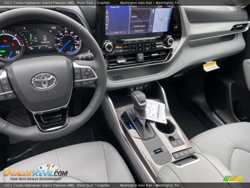 2021 Toyota Highlander Hybrid Platinum AWD Moon Dust / Graphite Photo #3