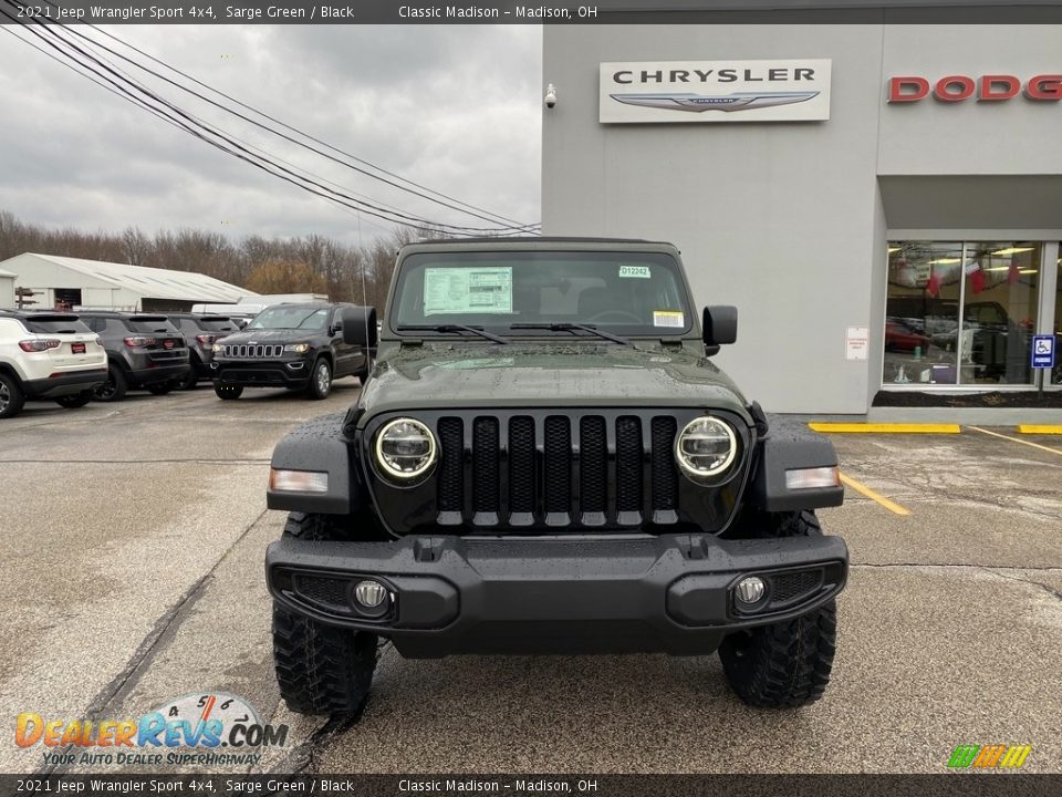 2021 Jeep Wrangler Sport 4x4 Sarge Green / Black Photo #7