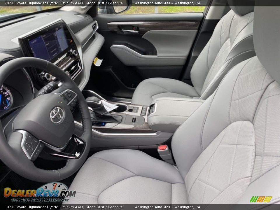 2021 Toyota Highlander Hybrid Platinum AWD Moon Dust / Graphite Photo #4