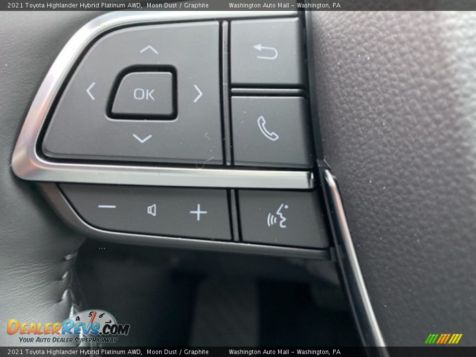 2021 Toyota Highlander Hybrid Platinum AWD Moon Dust / Graphite Photo #6
