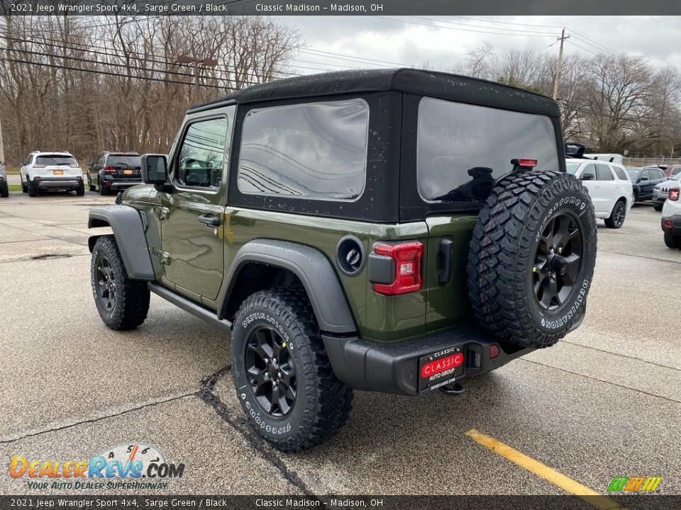 2021 Jeep Wrangler Sport 4x4 Sarge Green / Black Photo #9