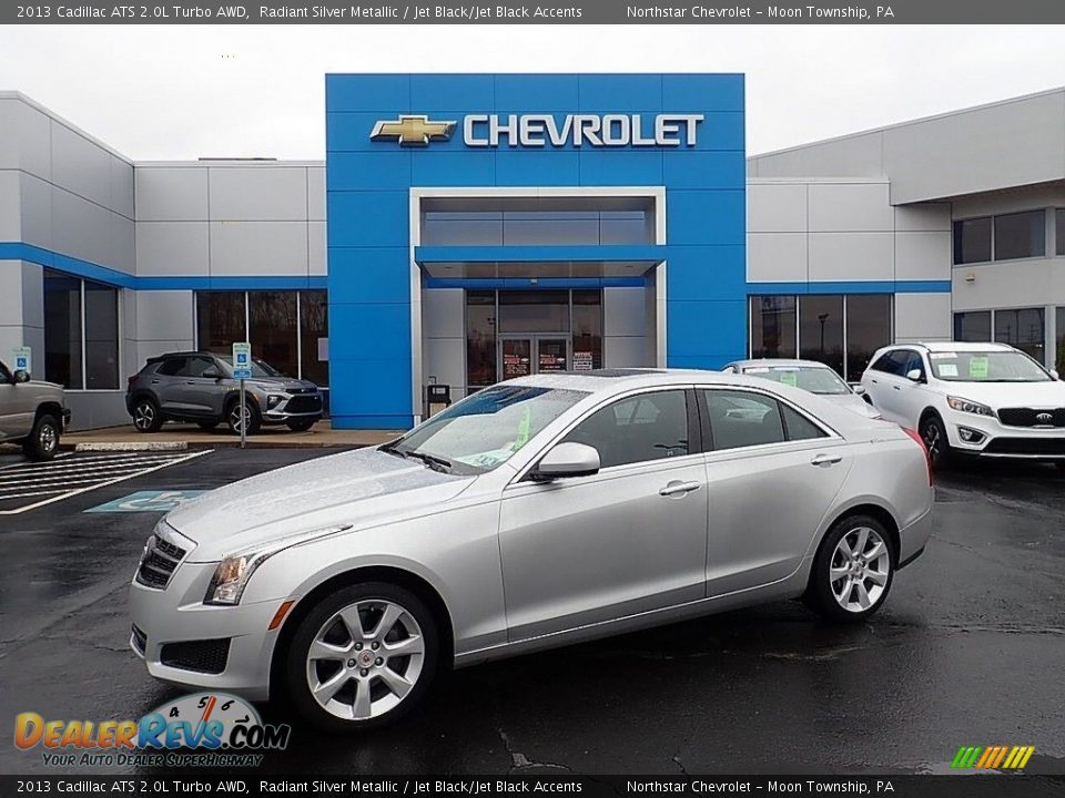 2013 Cadillac ATS 2.0L Turbo AWD Radiant Silver Metallic / Jet Black/Jet Black Accents Photo #1