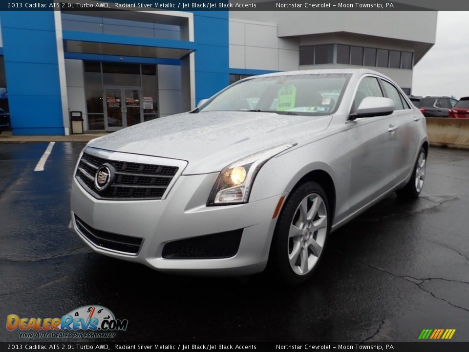 2013 Cadillac ATS 2.0L Turbo AWD Radiant Silver Metallic / Jet Black/Jet Black Accents Photo #2