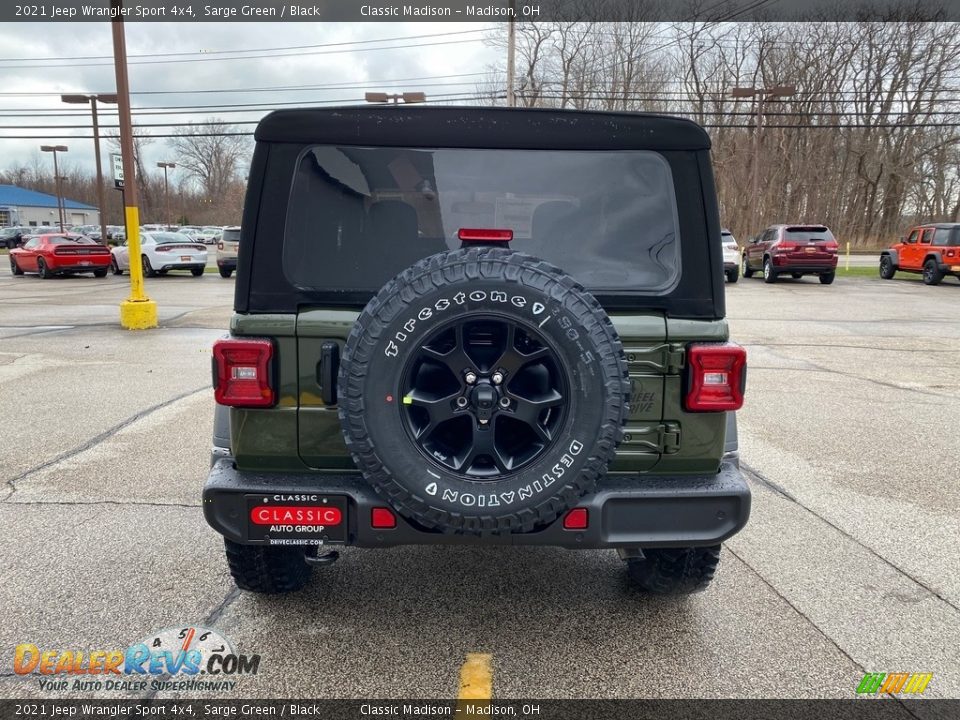 2021 Jeep Wrangler Sport 4x4 Sarge Green / Black Photo #10