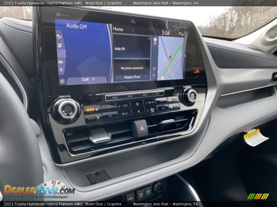 2021 Toyota Highlander Hybrid Platinum AWD Moon Dust / Graphite Photo #8