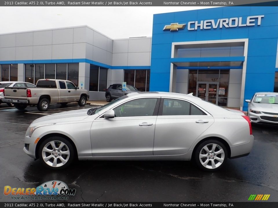 2013 Cadillac ATS 2.0L Turbo AWD Radiant Silver Metallic / Jet Black/Jet Black Accents Photo #3