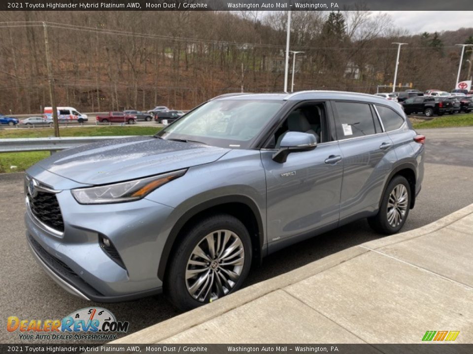 2021 Toyota Highlander Hybrid Platinum AWD Moon Dust / Graphite Photo #14