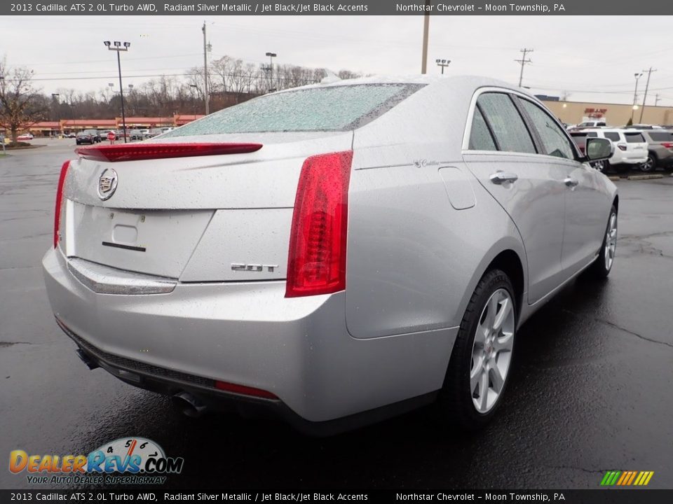 2013 Cadillac ATS 2.0L Turbo AWD Radiant Silver Metallic / Jet Black/Jet Black Accents Photo #8