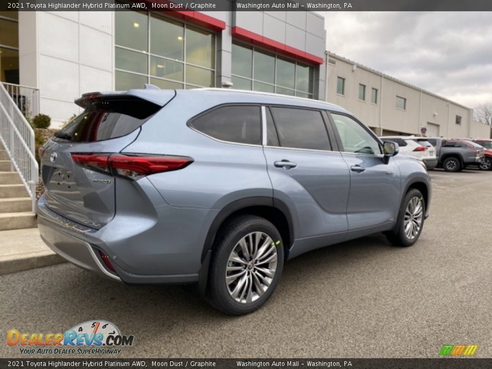 2021 Toyota Highlander Hybrid Platinum AWD Moon Dust / Graphite Photo #15