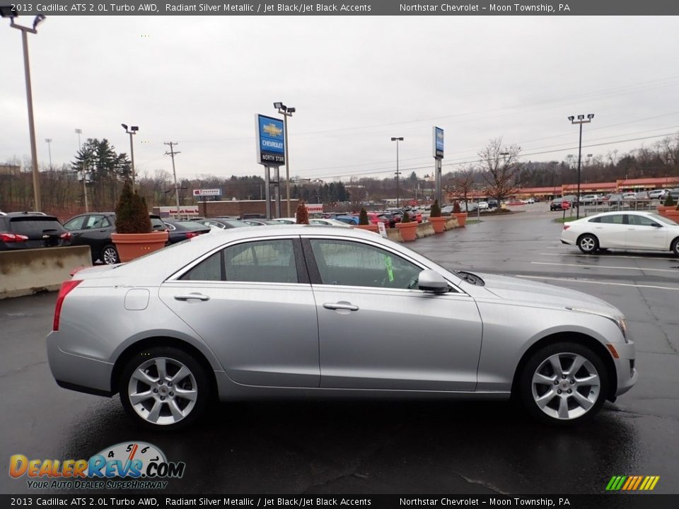 2013 Cadillac ATS 2.0L Turbo AWD Radiant Silver Metallic / Jet Black/Jet Black Accents Photo #10