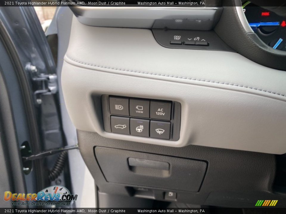 2021 Toyota Highlander Hybrid Platinum AWD Moon Dust / Graphite Photo #22