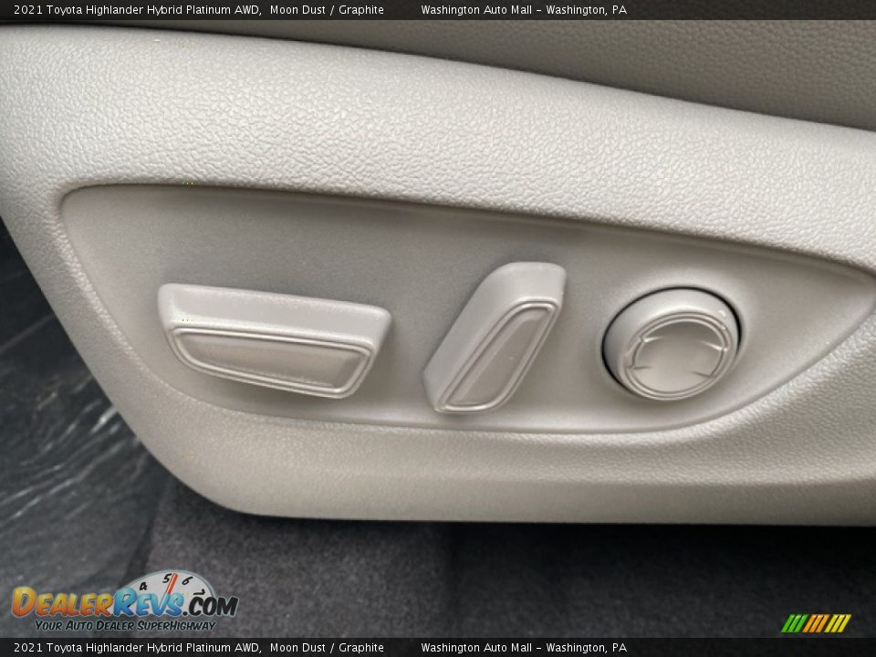 2021 Toyota Highlander Hybrid Platinum AWD Moon Dust / Graphite Photo #27