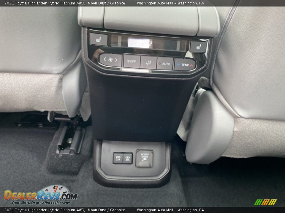 2021 Toyota Highlander Hybrid Platinum AWD Moon Dust / Graphite Photo #34