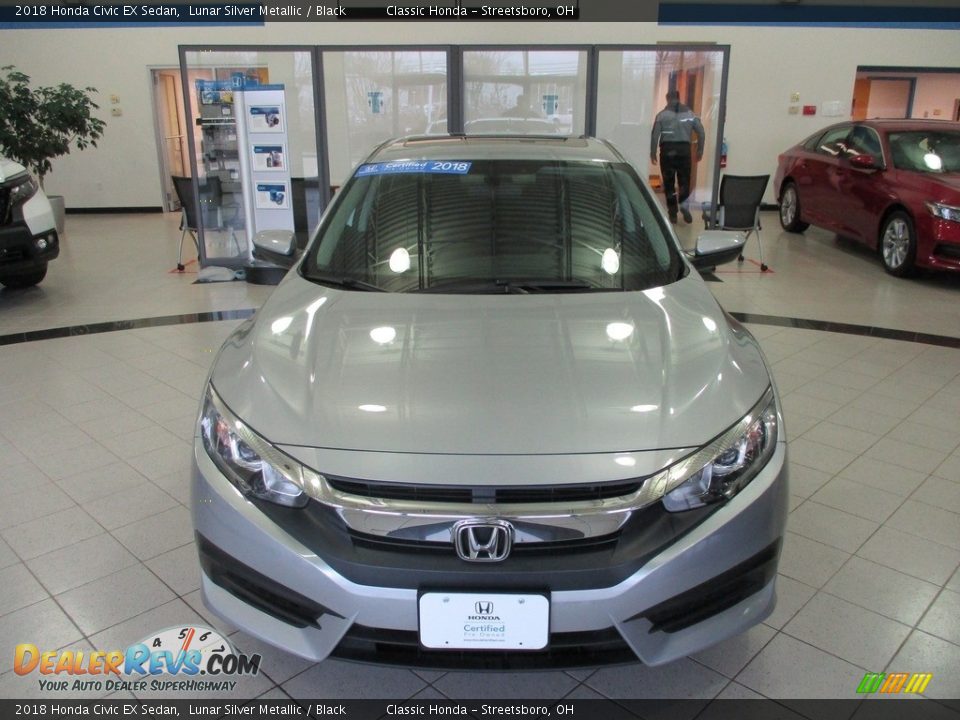 2018 Honda Civic EX Sedan Lunar Silver Metallic / Black Photo #2