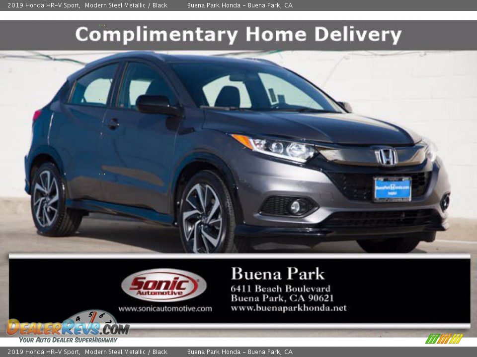 2019 Honda HR-V Sport Modern Steel Metallic / Black Photo #1