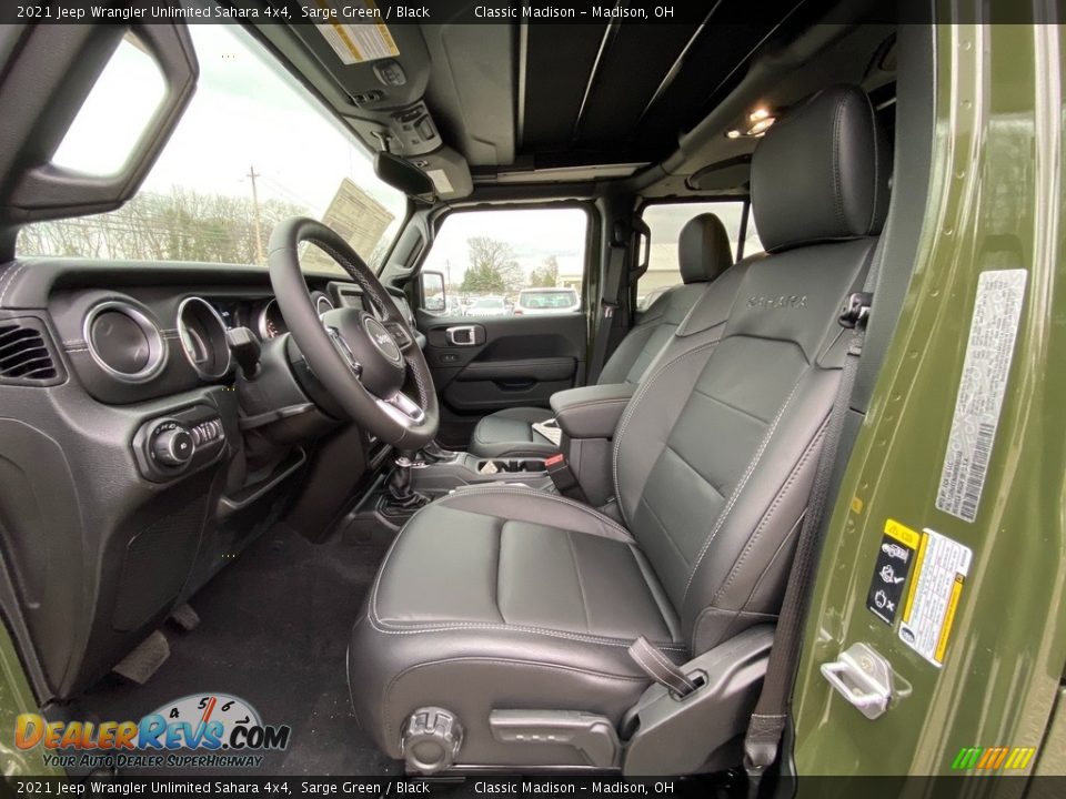 Front Seat of 2021 Jeep Wrangler Unlimited Sahara 4x4 Photo #2