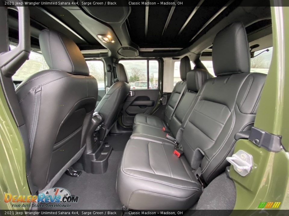 Rear Seat of 2021 Jeep Wrangler Unlimited Sahara 4x4 Photo #3