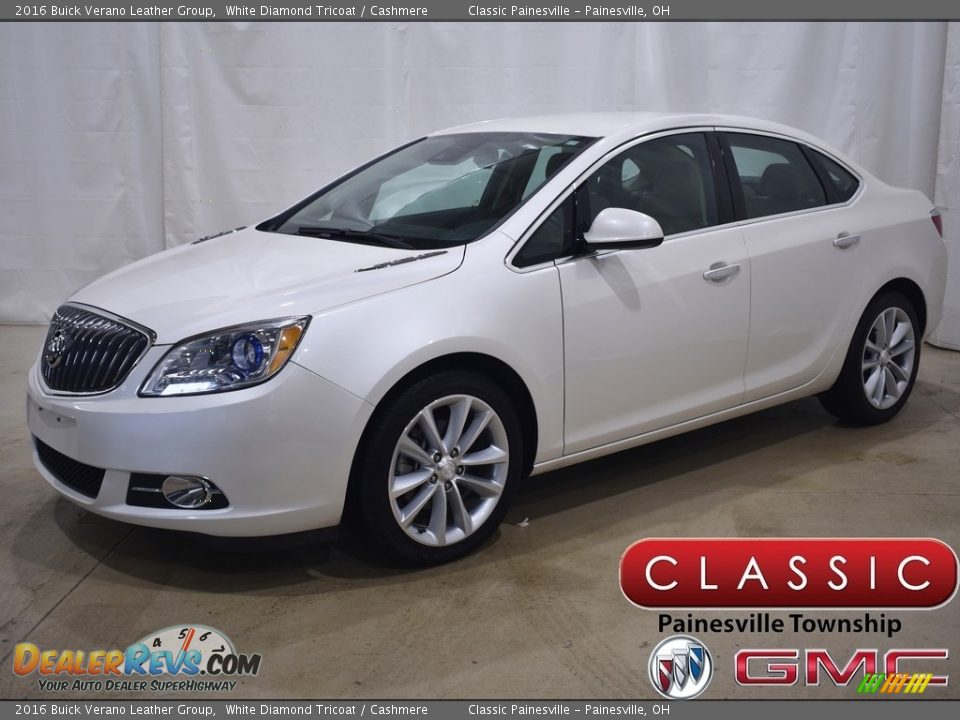 2016 Buick Verano Leather Group White Diamond Tricoat / Cashmere Photo #1