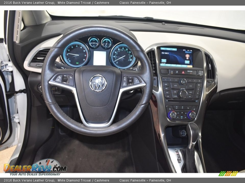 2016 Buick Verano Leather Group White Diamond Tricoat / Cashmere Photo #12